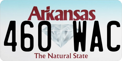 AR license plate 460WAC