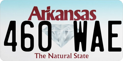 AR license plate 460WAE
