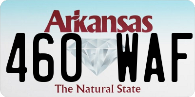 AR license plate 460WAF