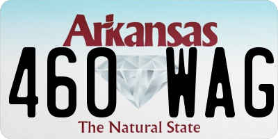 AR license plate 460WAG