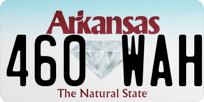 AR license plate 460WAH