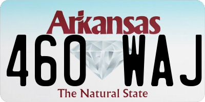 AR license plate 460WAJ