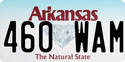 AR license plate 460WAM