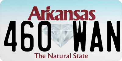 AR license plate 460WAN