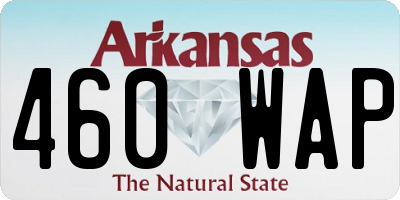 AR license plate 460WAP