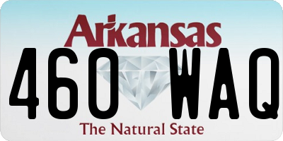 AR license plate 460WAQ