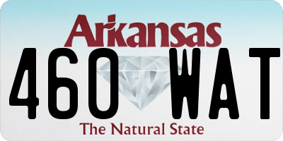 AR license plate 460WAT