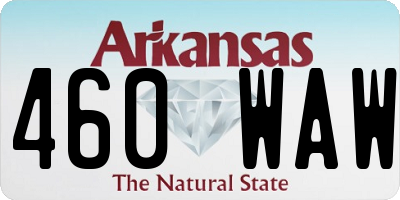 AR license plate 460WAW