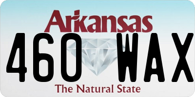 AR license plate 460WAX
