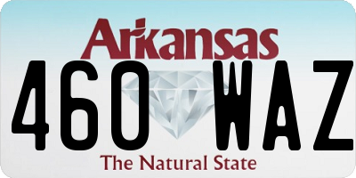 AR license plate 460WAZ