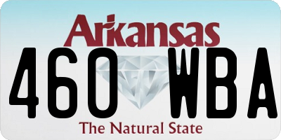 AR license plate 460WBA