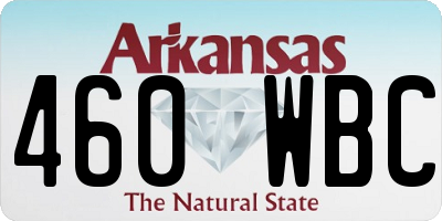 AR license plate 460WBC