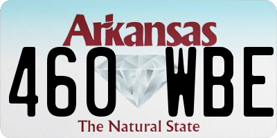AR license plate 460WBE