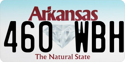 AR license plate 460WBH