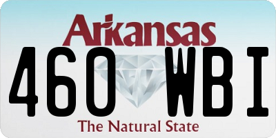 AR license plate 460WBI