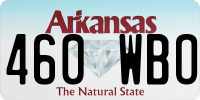 AR license plate 460WBO