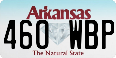 AR license plate 460WBP