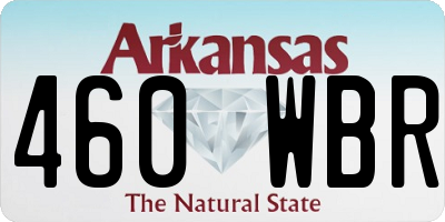 AR license plate 460WBR