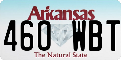 AR license plate 460WBT