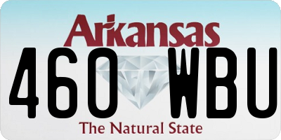 AR license plate 460WBU