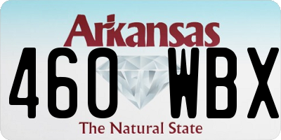AR license plate 460WBX