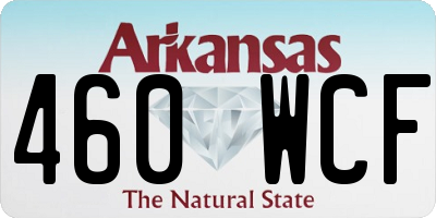 AR license plate 460WCF