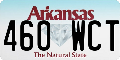 AR license plate 460WCT