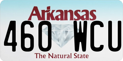 AR license plate 460WCU