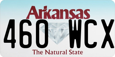 AR license plate 460WCX