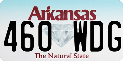 AR license plate 460WDG