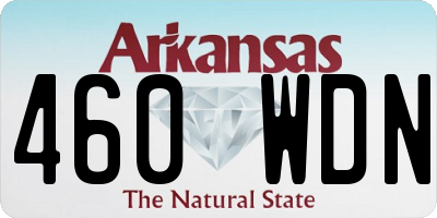 AR license plate 460WDN