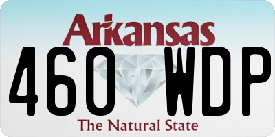 AR license plate 460WDP