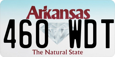 AR license plate 460WDT