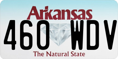 AR license plate 460WDV