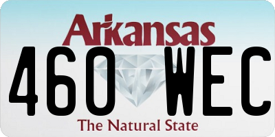 AR license plate 460WEC