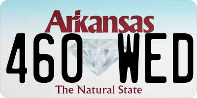 AR license plate 460WED