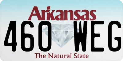 AR license plate 460WEG