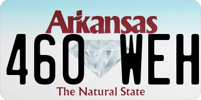 AR license plate 460WEH