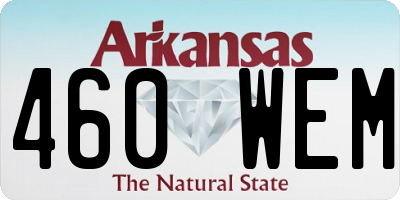 AR license plate 460WEM
