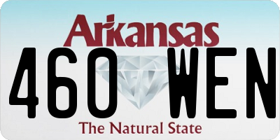 AR license plate 460WEN