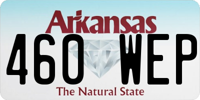 AR license plate 460WEP