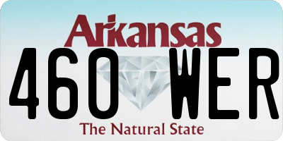 AR license plate 460WER