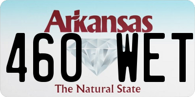 AR license plate 460WET
