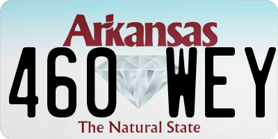 AR license plate 460WEY