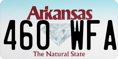 AR license plate 460WFA