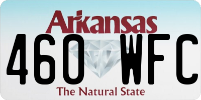 AR license plate 460WFC