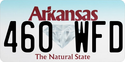 AR license plate 460WFD