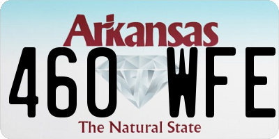 AR license plate 460WFE