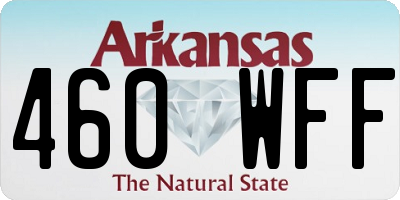 AR license plate 460WFF