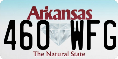 AR license plate 460WFG